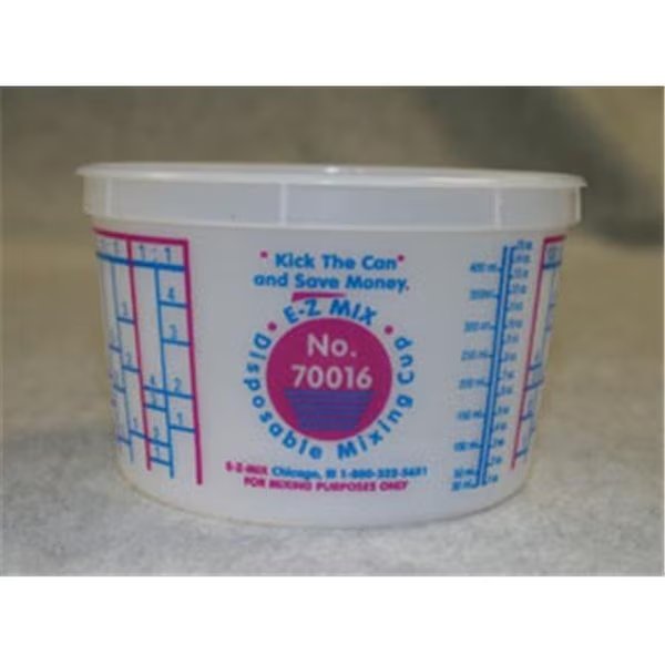 E-Z Mix EMX-70016L 1-Pint Plastic Mixing Cup Lids; Box Of 100, E-Z Mix, Mfr#: EMX-70016L