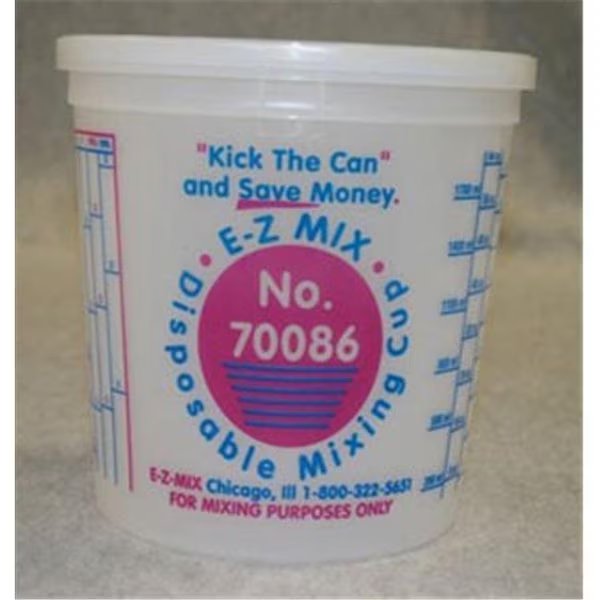 E-Z Mix EMX-70086 2.5-Quart Plastic Mixing Cups; Box Of 25, E-Z Mix, Mfr#: EMX-70086