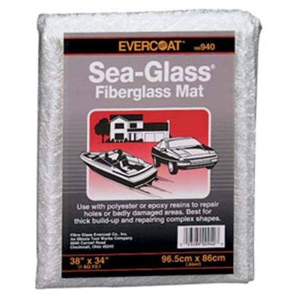Fibre Glass-Evercoat FIB-940 Fiberglass Mat; 1 Sq. Yd., Evercoat, Mfr#: FIB-940