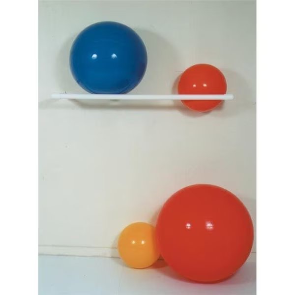 58"L x 17"W x 3"H Wall Mount Rack 2 Ball, Step-Up Relief, Mfr#: ST14429