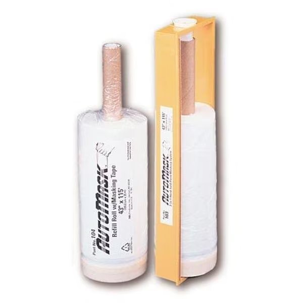 R B L Products RB104 Auto Mask Refill 43 in. X 115 Roll & Tape, R B L Products, Mfr#: RB104