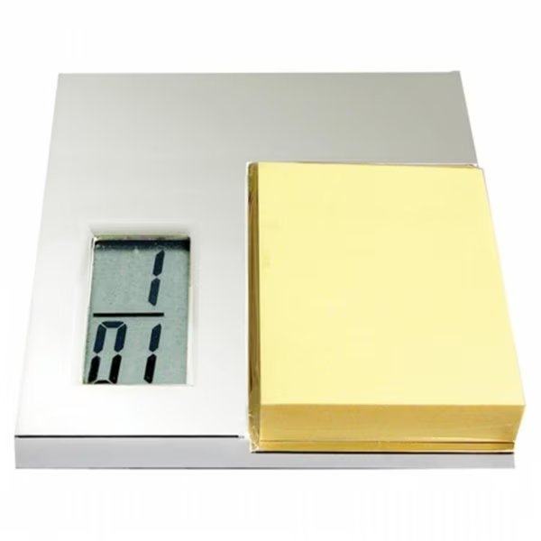 Clk Lcd Memo Pad Silver, Natico Originals, Mfr#: 101326MP