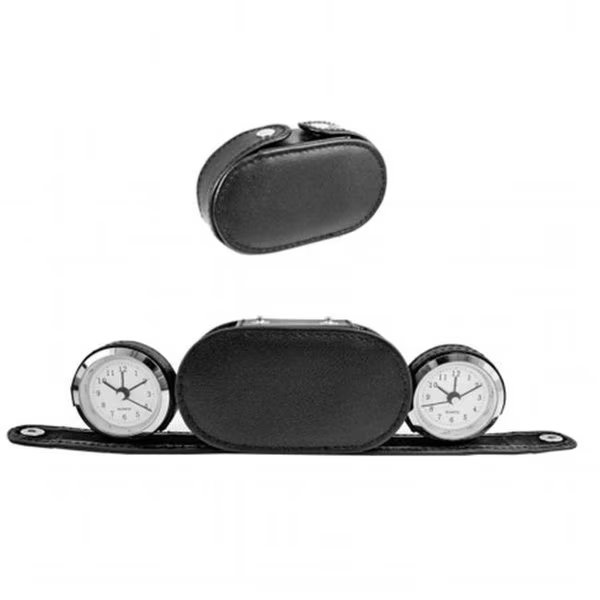 Natico 10-1020 DUAL TIME ALARM CLOCK IN CASE, Natico, Mfr#: 10-1020