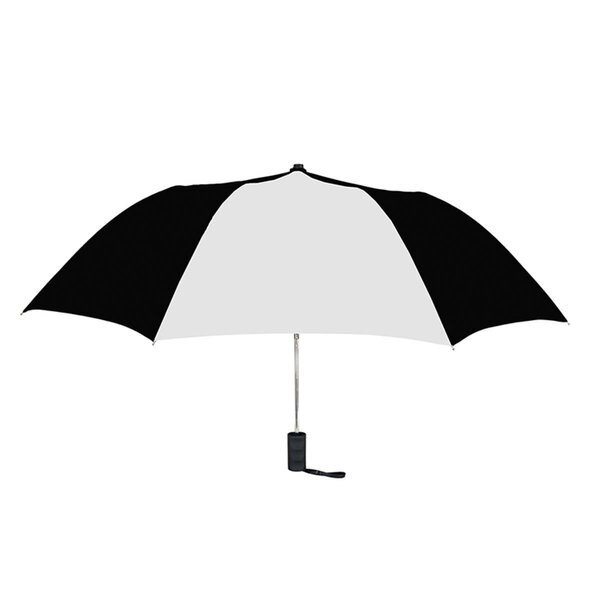 42 in Folding Umbrella Black  White, Natico Originals, Mfr#: 6042BKWH