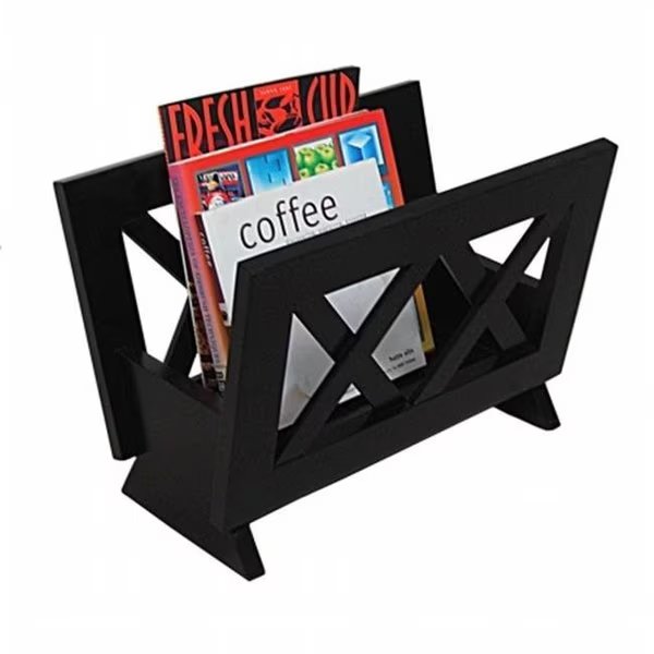 Contemporary Mahogany Solid Wood Magazine Rack, Rlm Distribution, Mfr#: HO26620