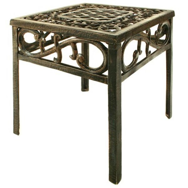 Mississippi Square End Table - Antique Bronze, Convenience Concepts, Mfr#: HI2628447