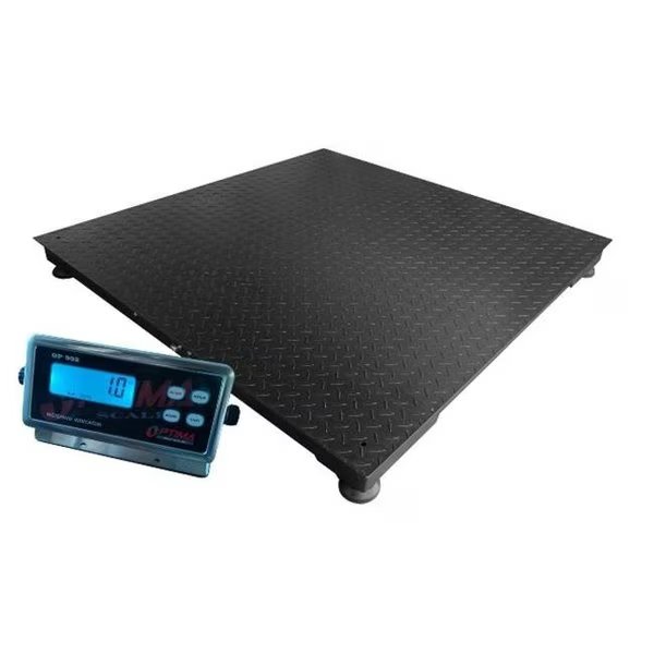 Optima Scales OP-916-4x4-10-NN Heavy Duty Pallet Scale - 4 x 4 ft.; 10K lb. x 1 lb., Optima Scales, Mfr#: OP-916-4x4-10-NN