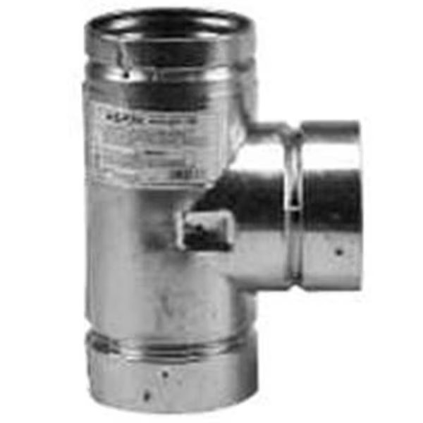 Selkirk 243100 Pellet Tee With Cap - 3 In., Selkirk Corporation, Mfr#: 2455897