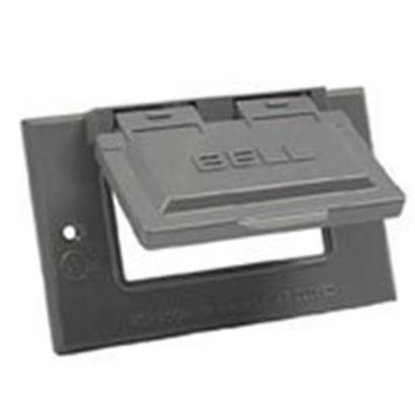 Bell Weatherproof 5101-5 Weatherproof Gfci Box Cover Gray, Bell, Mfr#: 1897214