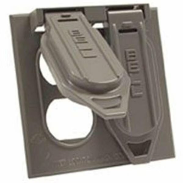 Electrical Box Cover, 2 Gang(s), Duplex Receptacle Cover, Bell, Mfr#: 1896984