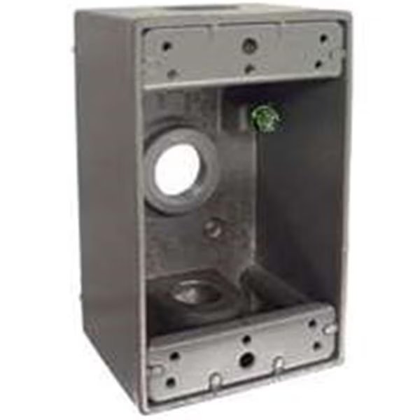 Electrical Box, 18.3 cu in, Outlet Box Type, 1 Gang(s), Aluminum, Rectangular Shape, Pro Plug, Mfr#: PR428821