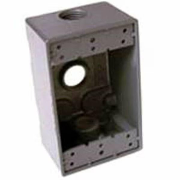 Electrical Box, Outlet Box Type, 1 Gang(s), Aluminum, Bell, Mfr#: 1896281