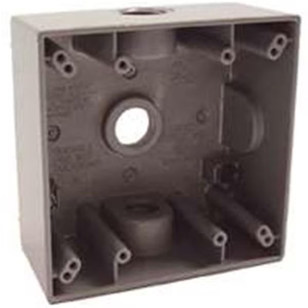Electrical Box, 32 cu in, Outlet Box Type, 2 Gang(s), Aluminum, Square Shape, Pro Plug, Mfr#: PR437559