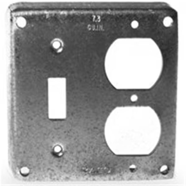 Electrical Box Cover, Square Box Type, Square, Toggle & Duplex Cover, Boombox, Mfr#: BO914445