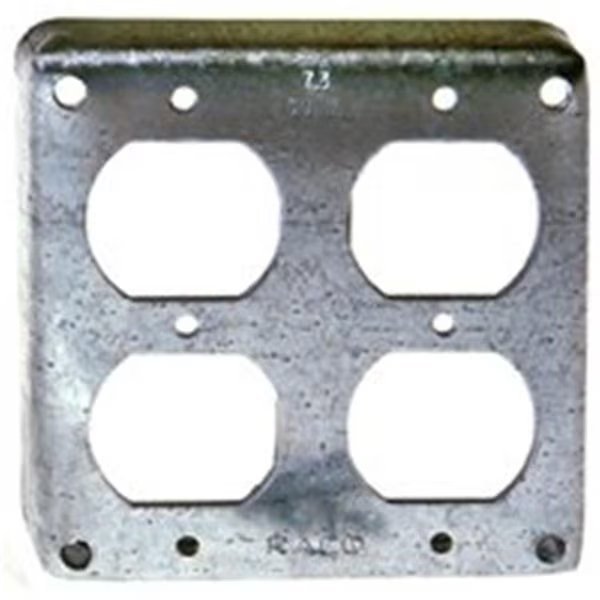 Electrical Box Cover, Square, Duplex Receptacle Cover, Boombox, Mfr#: BO818998