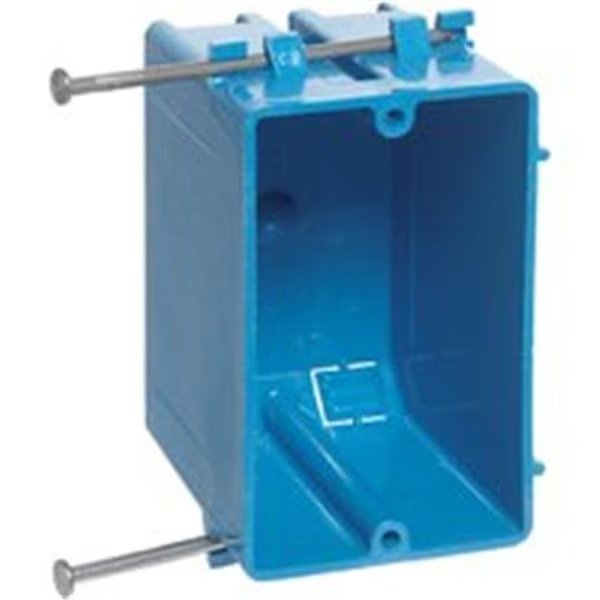 carlon  1 Gang 18 Cupic Pvc Switch Box, Plugit, Mfr#: PL667860
