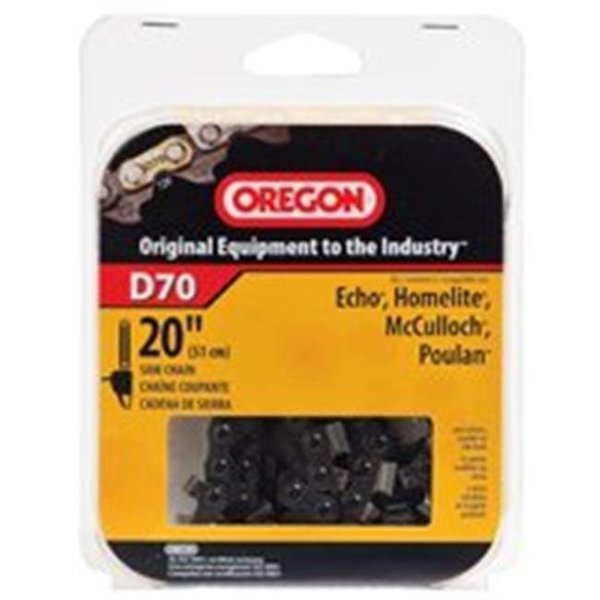 Oregon Cutting Systems D70 20 in. Chainsaw Replacment Chain, Noregon Systems, Mfr#: 1244391