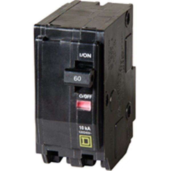 Circuit Breaker, QO Series, 60A, 2 Pole, 120/240V AC, 10kA at 120/240V AC, Maxpower, Mfr#: MA956799