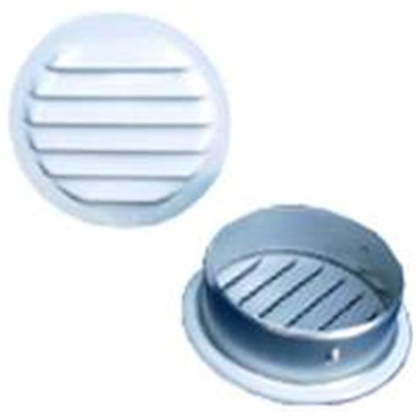 Maurice Franklin RLW-1003 3 in. Round Aluminum Screen Louver; White, Maurice Franklin, Mfr#: 7526130