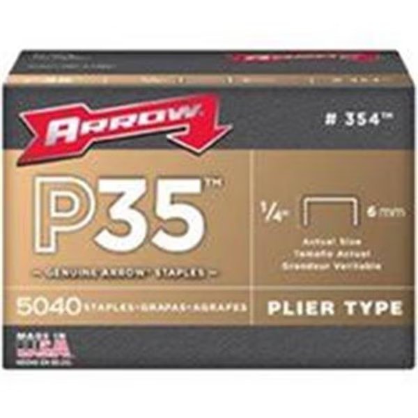 Arrow Fastener Co Staple 1/4 Inch For P35 354, Arrow Fastener, Mfr#: 9263807