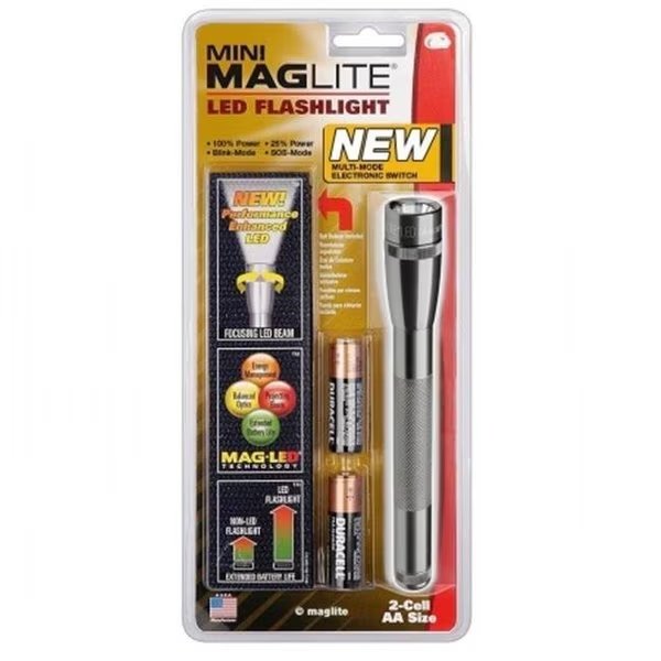 MAG-Lite 459-SP2209H 2 Cell Aa Mini Magliteled W-Holster-Gray, Maglite, Mfr#: 459-SP2209H