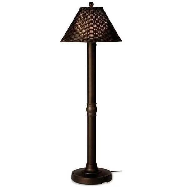 Patio Living 17207 Bronze Floor Lamp - Walnut Shade, Patio Living, Mfr#: 17207