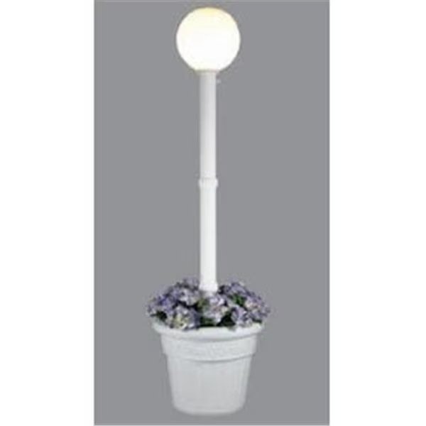 Patio Living Concepts 68001 Milano Single White Globe Planter - White, Patio Living, Mfr#: 68001