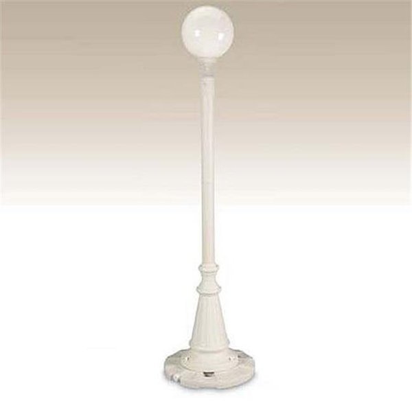 Patio Living 00331 Single Globe Patio - White, Patio Living, Mfr#: 331
