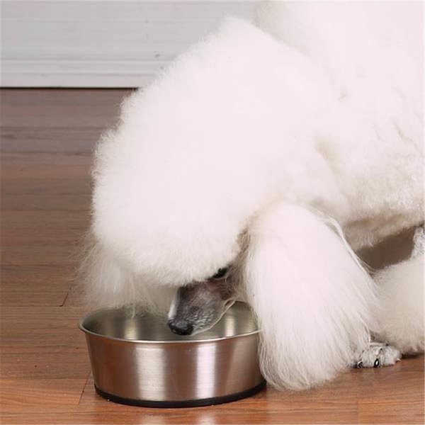 Stainless Steel Bowl with Rubber Base 88oz, Pamperedpets, Mfr#: PA2632672
