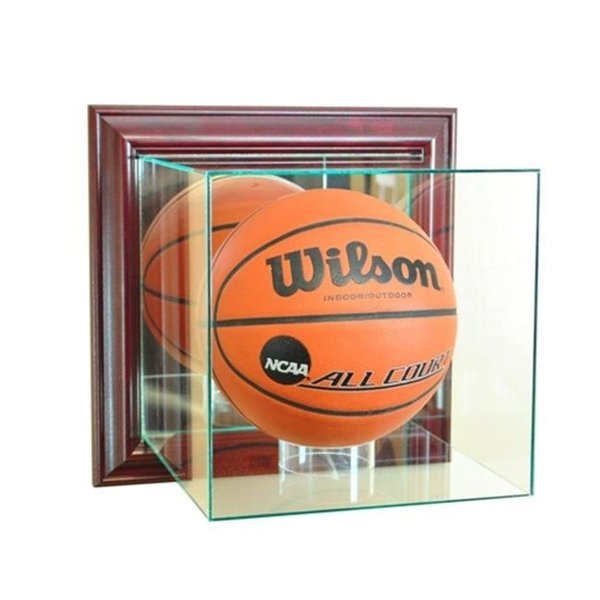 Perfect Cases WMBK-C Wall Mounted Basketball Display Case; Cherry, Perfect Cases, Mfr#: WMBK-C