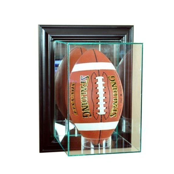 Perfect Cases WMUPFB-B Wall Mounted Upright Football Display Case; Black, Perfect Cases, Mfr#: WMUPFB-B