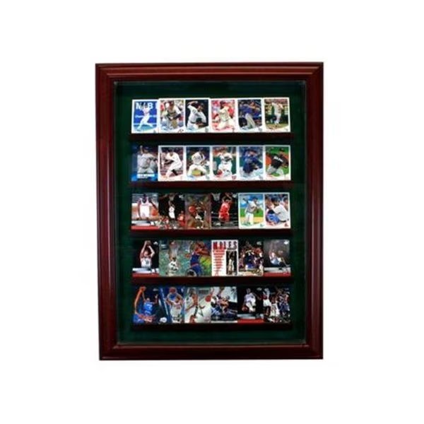 Perfect Cases PC-30CRDCB-C 30 Card Cabinet Style Display Case; Cherry, Perfect Cases, Mfr#: PC-30CRDCB-C