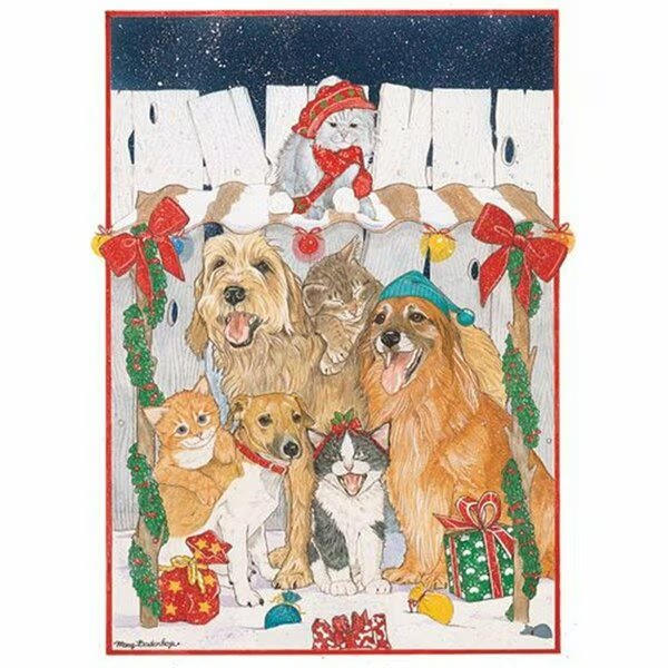 Mix Dog With Cat Holiday Boxed Cards, Pipsqueak Productions, Mfr#: C471