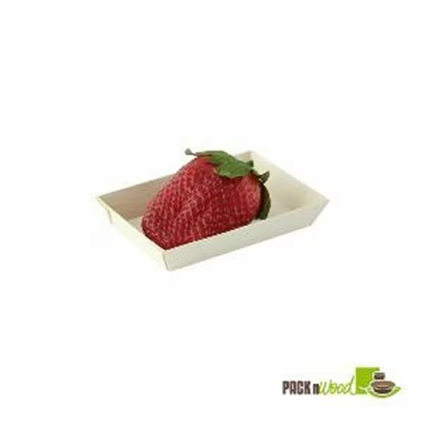 Mini Rectangular Samurai Wooden Tray - 3.3 x 2.4 in., Packnwood, Mfr#: 210SAMBQ685