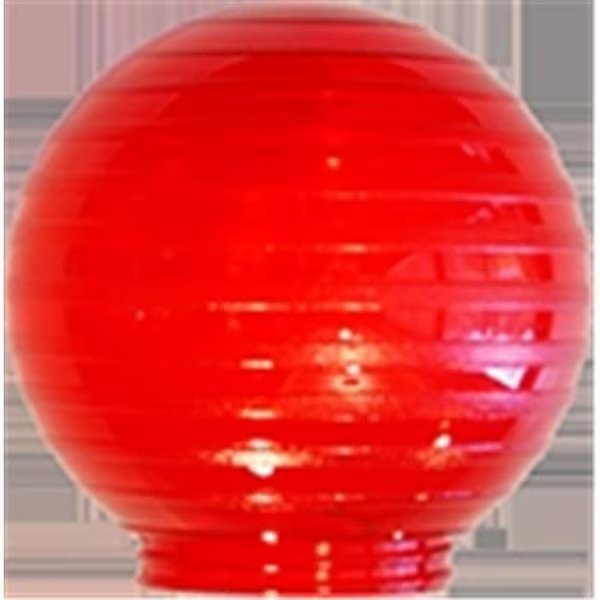 Sphere 6 in. Etched Red Acrylic Festival Replacement Globe; Pack Of 6, Perfecttwinkle, Mfr#: PE915288
