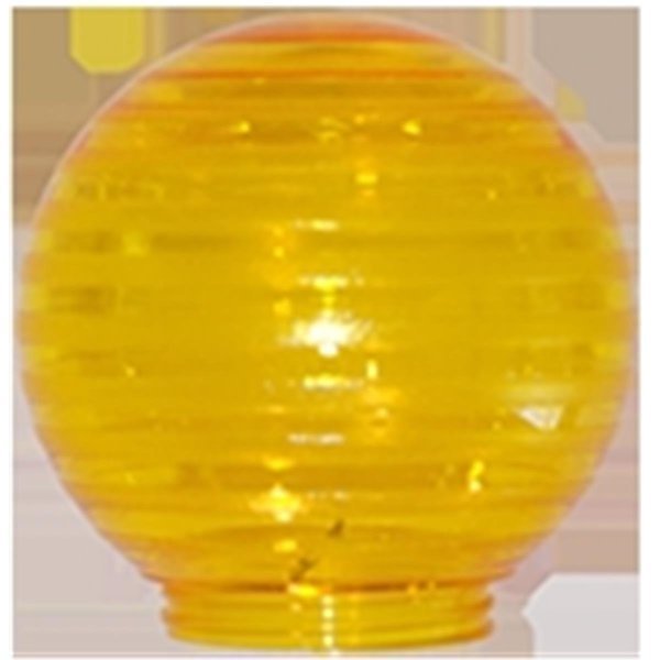Sphere 6 in. Etched Yellow Acrylic Festival Replacement Globe, 6PK, Perfecttwinkle, Mfr#: PE915289