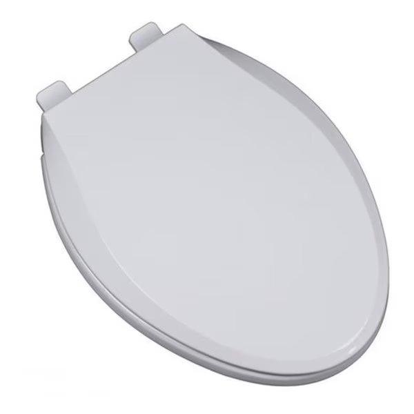 Plumbing Technologies 2F1E10-00 Heavy Duty Commercial Weight Slow Close Premium Plastic Elongated Toilet Seat; White, Plumbing Technologies, Mfr#: 2F1E10-00