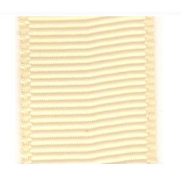 Papilion R074200060815100Y .25 in. Grosgrain Ribbon 100 Yards - Cream, Papilion, Mfr#: R074200060815100Y