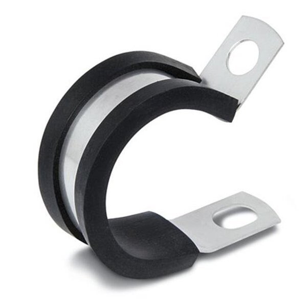 KMC Stampings COL0409SS .25 in. Stainless Steel Medium Duty Clamp With Epdm Rubber Cushion .281 Screw Hole Diameter  50 Pieces, Kmc, Mfr#: COL0409SS
