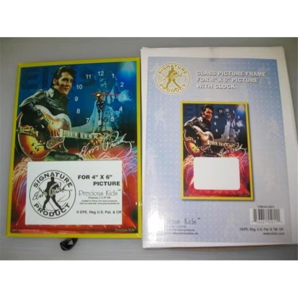 Precious Kids 55011 Elvis-Glass Photo Frame With Clock, Precious Kids, Mfr#: 55011
