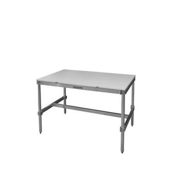 Prairie View AIFT303448-PT 2 Piece Poly Top Aluminum I-Frame Tables; 34 to 35.5 x 30 x 48 in., Prairie View Industries, Mfr#: AIFT303448-PT