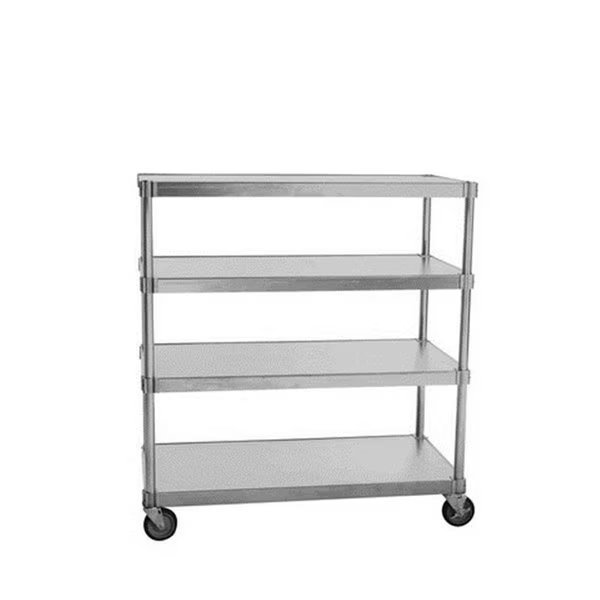 N246036-4-CHL2 Mobile 4 Tier Queen Mary Shelving Units, 66 x 24 x 36 in., Daphnes Dinnette, Mfr#: DA2638084