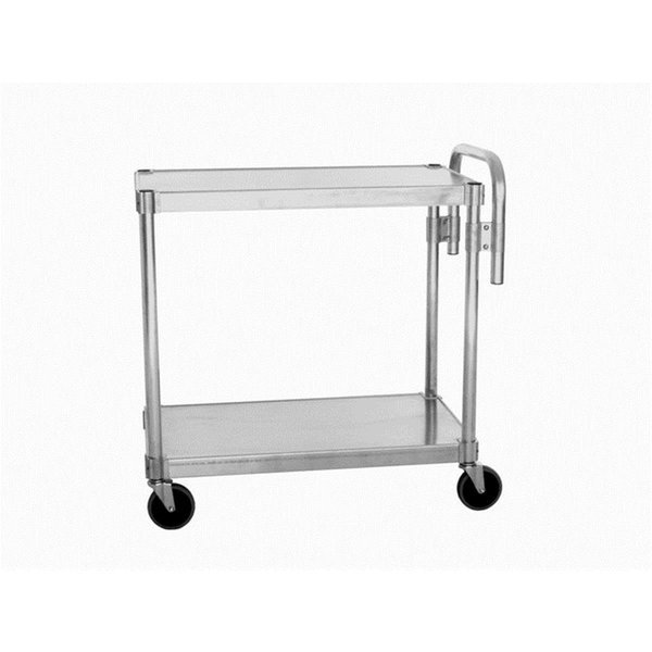 NUC2424 2 Tier Aluminum Utility Carts, 36 x 24 x 24 in., Daphnes Dinnette, Mfr#: DA2638093