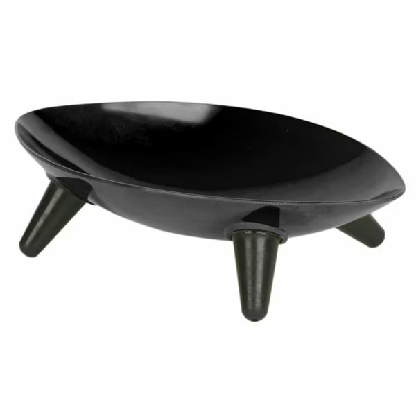 Melamine Couture Sculpture Single Dog BowlBlack, Petpurifiers, Mfr#: PE486399