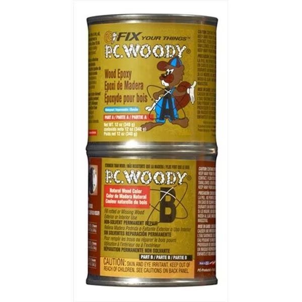 Protective Coating 163337 12 Oz Woody Wood Epoxy Paste, Pc Products, Mfr#: 163337