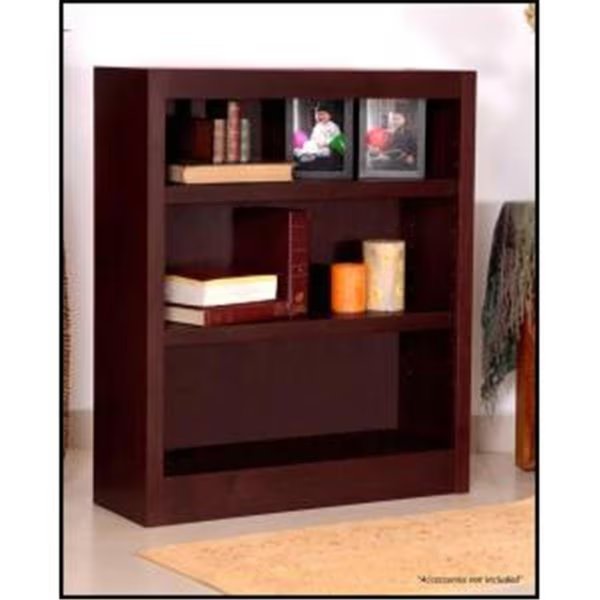 Concepts In Wood MI3036-C Single Wide Bookcase; Cherry Finish 3 Shelves, Concepts In Wood, Mfr#: MI3036-C