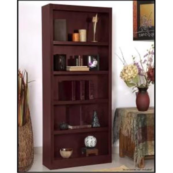 Concepts In Wood MI3072-C Single Wide Bookcase; Cherry Finish 5 Shelves, Concepts In Wood, Mfr#: MI3072-C