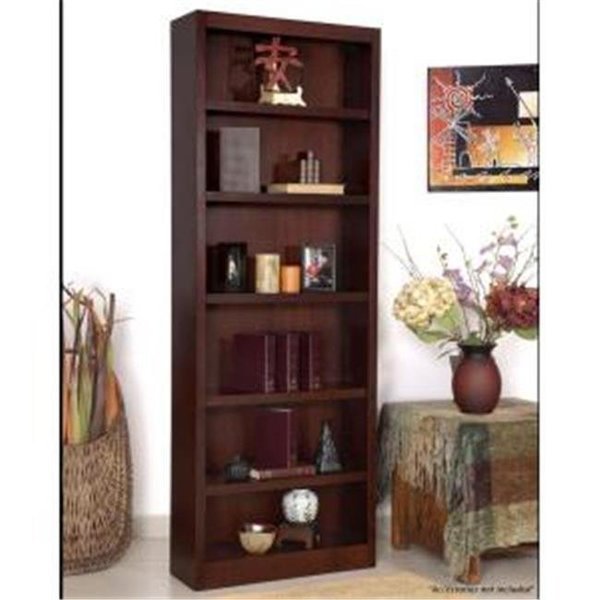 Concepts In Wood MI3084-C Single Wide Bookcase; Cherry Finish 6 Shelves, Concepts In Wood, Mfr#: MI3084-C