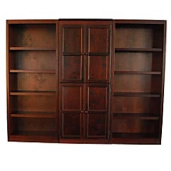 Concepts In Wood WKT3072-C 3-Piece Wall and Storage System; Cherry Finish 15 Shelves, Concepts In Wood, Mfr#: WKT3072-C