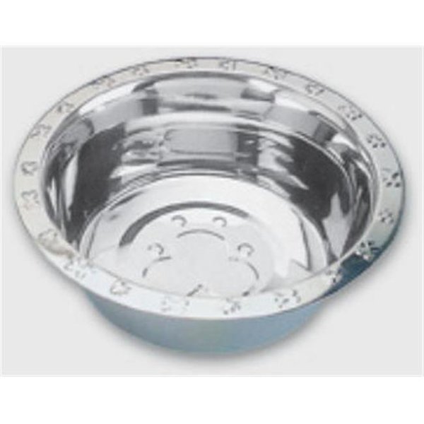 QT Dog SS0212 32 Ounce Embossed Rim Standard Food Bowl, Qt Dog, Mfr#: SS0212
